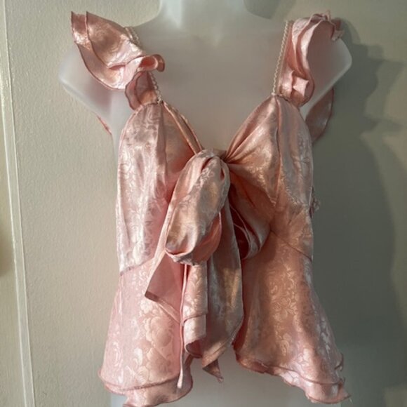 Sexy Light Pink Bow Top - Picture 1 of 5